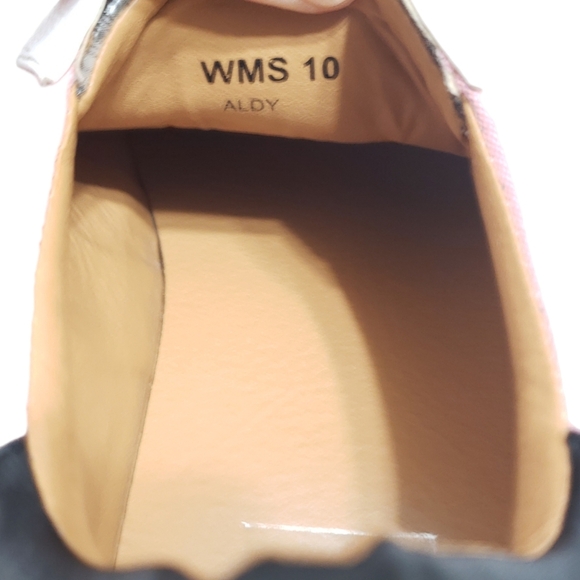 Dolce Vita Andy Pink Snakeskin Print Sneakers Size 10 - Picture 10 of 11